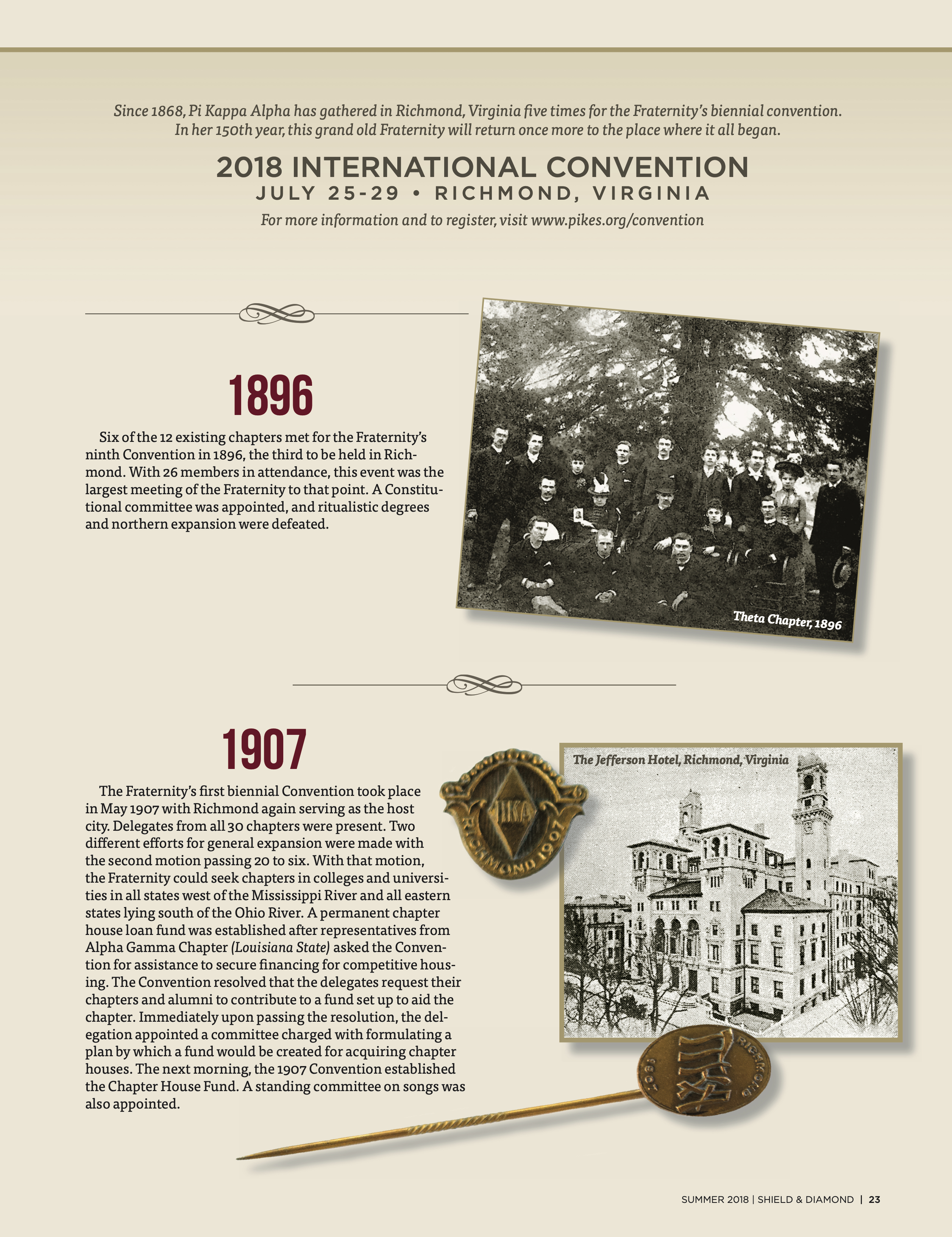2018 International Convention, Summer 2018